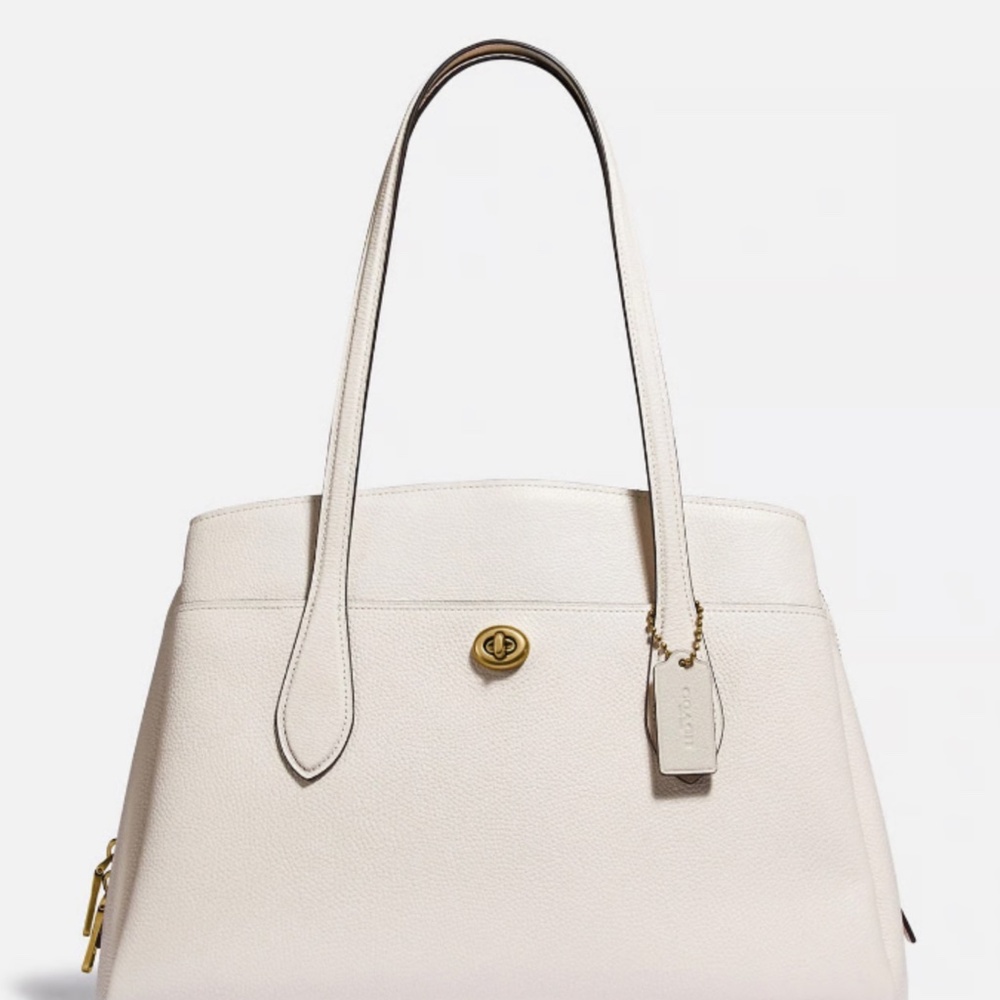 COACH Lora Pebble Leather Carryall Bag (Duster Included)